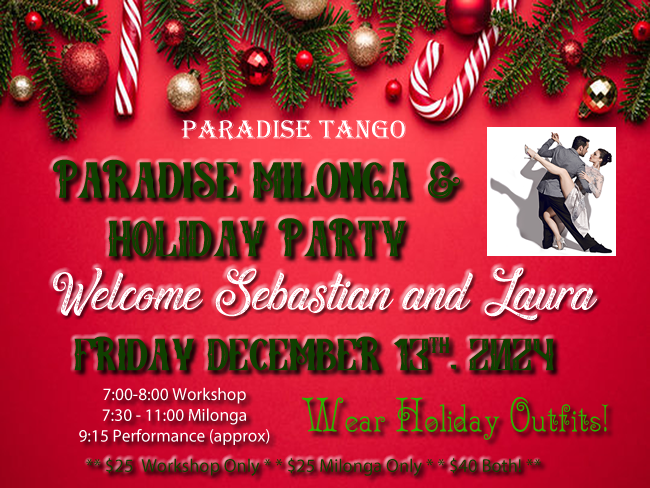 Holiday Welcome Milonga