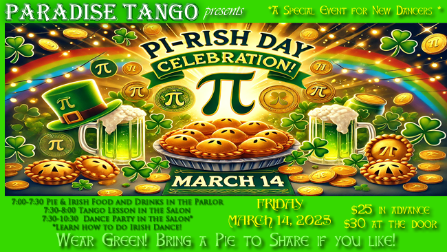 Pi-Rish Celebration March 14